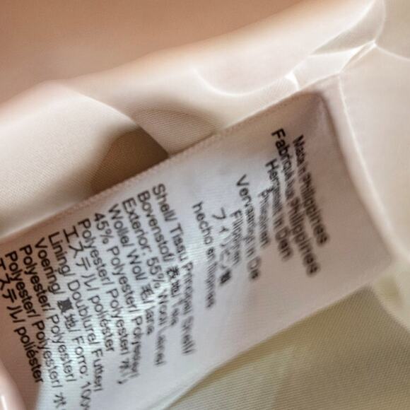 NEW J.Crew 10 Ivory Brown Windowpane Check Plaid Wool A Line Skirt Classic - Picture 3 of 4